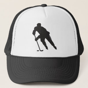 Silhouette des Eishockeyspielers Truckerkappe