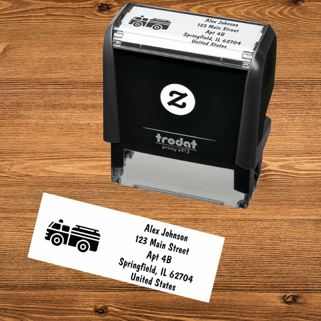 Silhouette des Feuerwagens Permastempel (Von Creator hochgeladen)