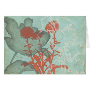 Silhouette des fleurs rouges sur l'arrière - plan