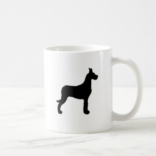 Silhouette des großen Dänen Kaffeetasse