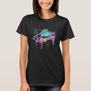 Silhouette des Klavierinstrumentes T-Shirt