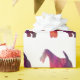Silhouette des Leiterfox Terrier Geometric Muster Geschenkpapier (Birthday Party)