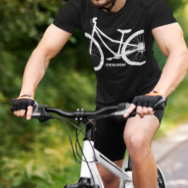 Silhouette des Radfahrers T-Shirt
