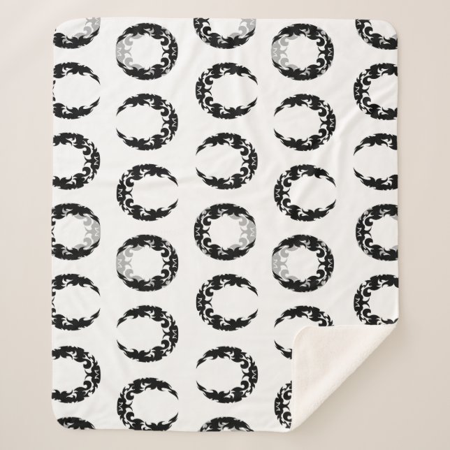 Silhouette des Schwarzen Halbmonds Sherpadecke (Vorderseite)