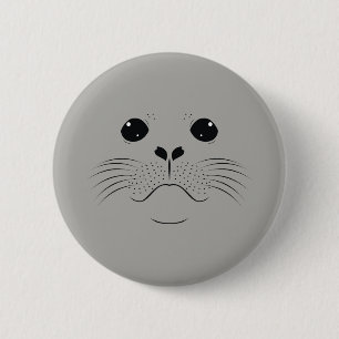 Silhouette des Siegels Button