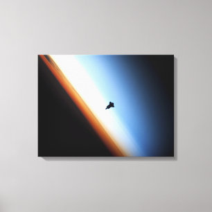 Silhouette des Space Shuttle Endeavour Leinwanddruck