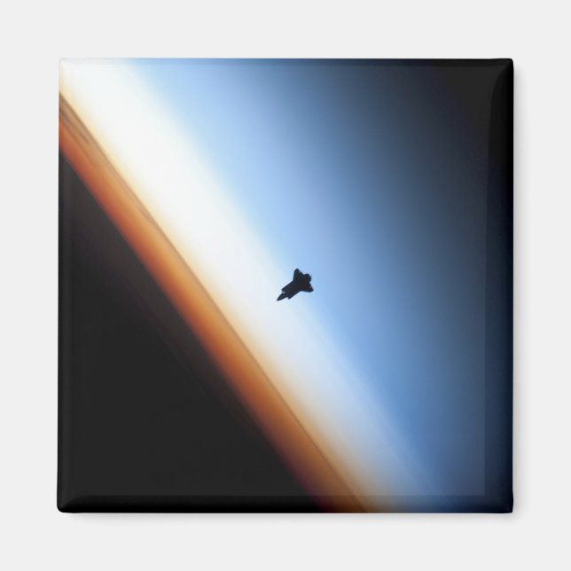 Silhouette des Space Shuttle Endeavour Magnet (Vorne)