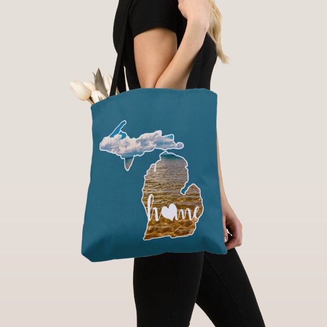 Silhouette des Staat von Michigan Tasche (Von Nahem)