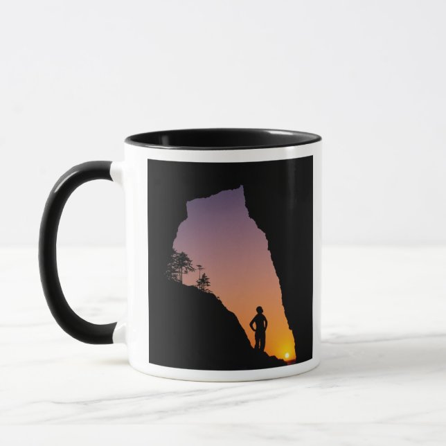 Silhouette des Wanderer, Arkadelle, Tasse (Links)