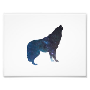 Silhouette des WolfsUniversums - Wählen Sie die H Fotodruck