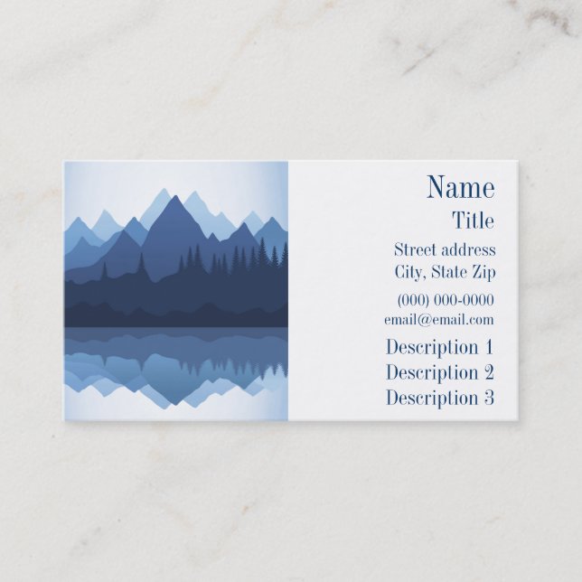 Silhouette Design Business Card Visitenkarte (Vorderseite)