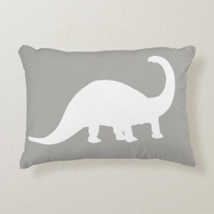 Silhouette Dinosaurier Brontosaurus Dekokissen