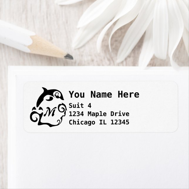 Silhouette Dolphin in einer Schwarzmeer-Wave-Monog (Insitu)