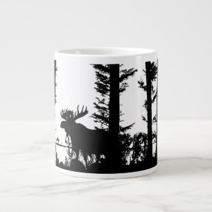 Silhouette d'orignal - tasse de café géante