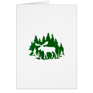 Silhouette d'orignaux