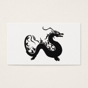 Silhouette dragon asiatique