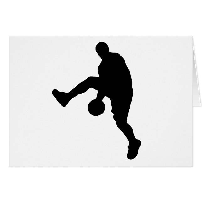 Silhouette du joueur de basket (Devant horizontal)