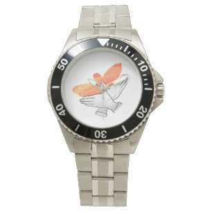 Silhouette Eagle Orange Armbanduhr