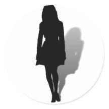 Silhouette einer Frau