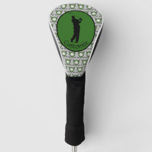 Silhouette einer Golfer-Golf-Kopfabdeckung Golf Headcover