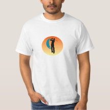 Silhouette eines Golfers
