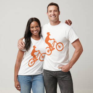 Silhouette eines Mountainbikers T-Shirt
