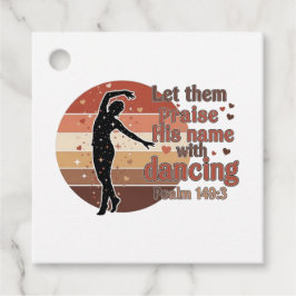 Silhouette eines Tänzers - Psalm-basiertes Design Geschenkanhänger