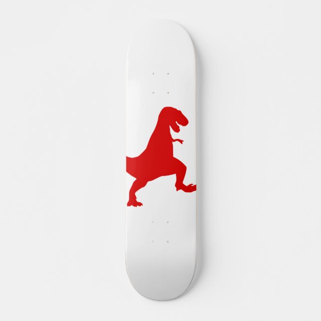 Silhouette eines Tyrannosaurus-Rex Skateboard (Vorne)