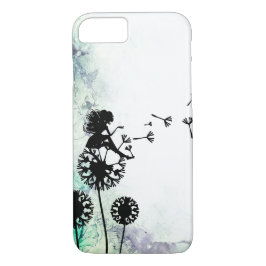 Silhouette Fairy and Dandelion Seeds Blumengarten Case-Mate iPhone Hülle