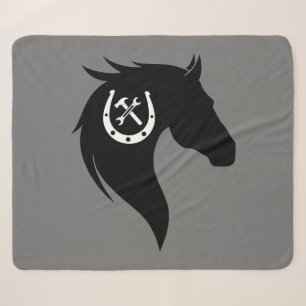 Silhouette "Farrier Horse Shoeing Horses" Grafik Sherpadecke