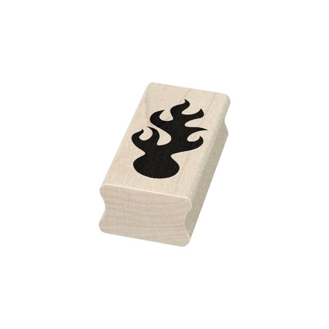 Silhouette-Feuerball-Briefmarke Gummistempel (Stempel)