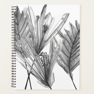 Silhouette florale - Gris