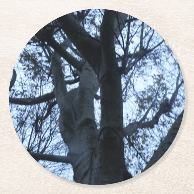 Silhouette Fotograf Untersetzer (Vorderseite)