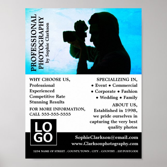 Silhouette, Fotografie, Fotograf - Vermietung Poster (Vorne)