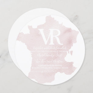 Silhouette Frankreich - Einladung