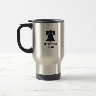 Silhouette "Freedom Ring Bell" gelassen Moderner U Reisebecher