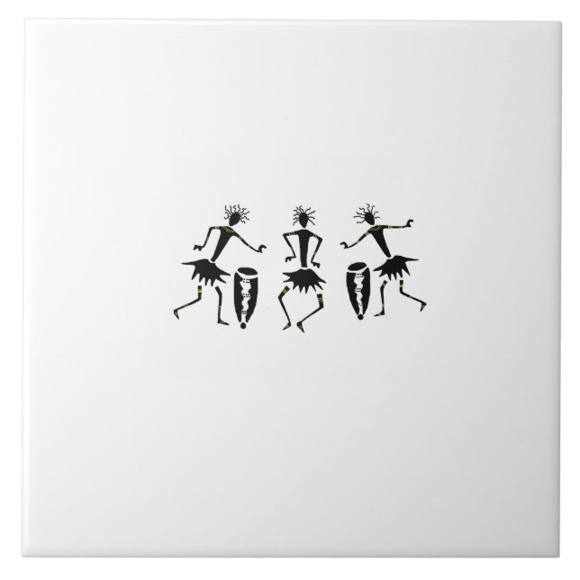 Silhouette für afrikanische Kunst, Inspiration und Fliese (Vorderseite)