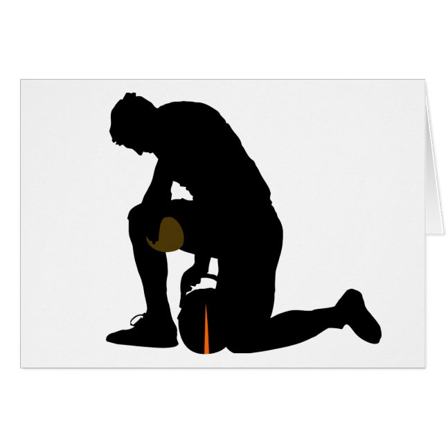 Silhouette für Fußballspieler (Vorderseite (Horizontal))