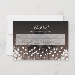 Silhouette für Herzblut - RSVP-Karte RSVP Karte