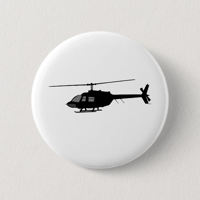 Silhouette für Hubschrauber-Chopper - Farbe anpass Button (Vorderseite)