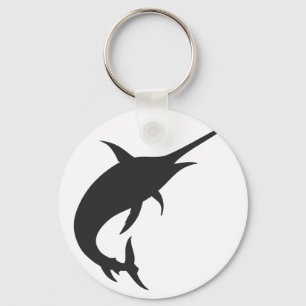 Silhouette für Marlin-Fische - Farbe wählen Schlüsselanhänger