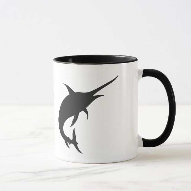 Silhouette für Marlin-Fische - Farbe wählen Tasse (Rechts)