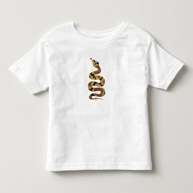 Silhouette für Schlangen und Braun und Gold Kleinkind T-shirt (Vorderseite)