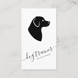 Silhouette für Schwarze und Weiße Hunde Moderner H Visitenkarte