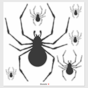 Silhouette für Schwarze Widow-Spider Aufkleber