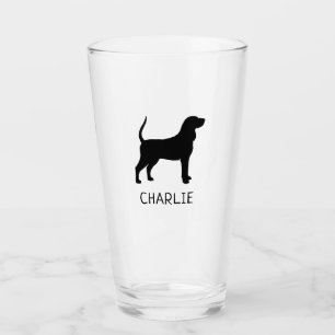 Silhouette für Schwarzhunde und Schwarzhunde Glas