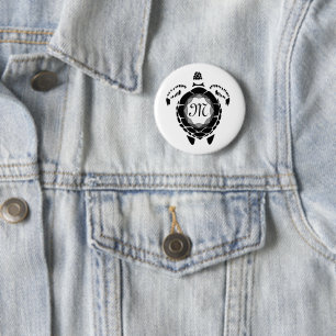 Silhouette für Schwarzmeerschildkröten Button