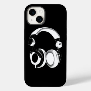 Silhouette für Schwarzweiß-Headphones Case-Mate iPhone Hülle
