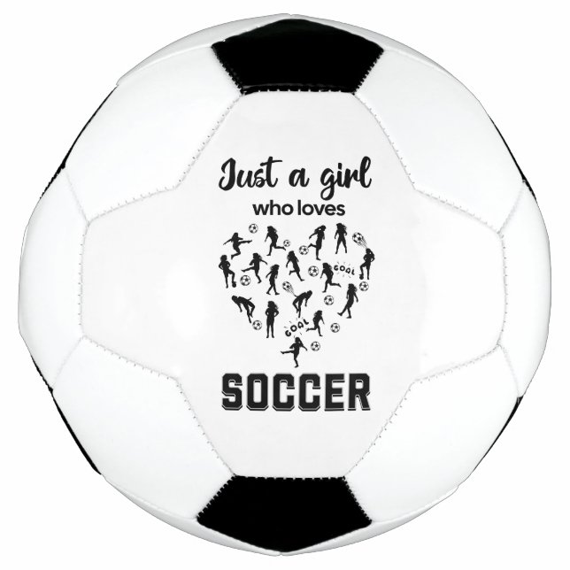 Silhouette Girls spielen Fußball (Vorderseite)