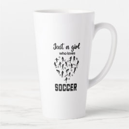 Silhouette Girls spielen Fußball Milchtasse